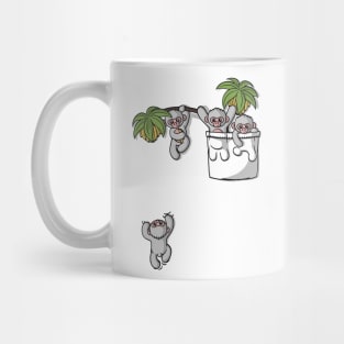 Cute Pocket Monkeys Mug